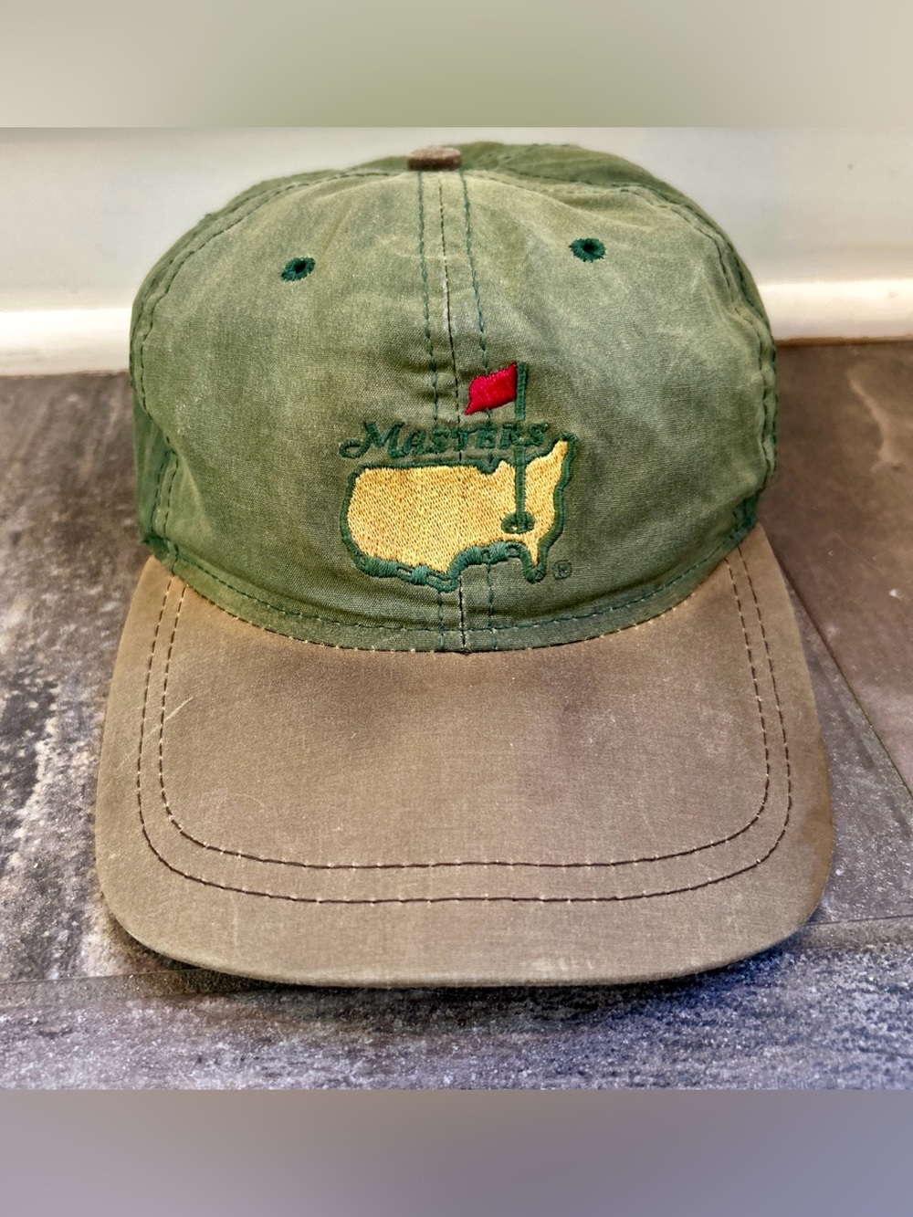 Vintage 'The Masters' American Needle Green Hat